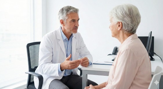 医師と利用者様の診察風景